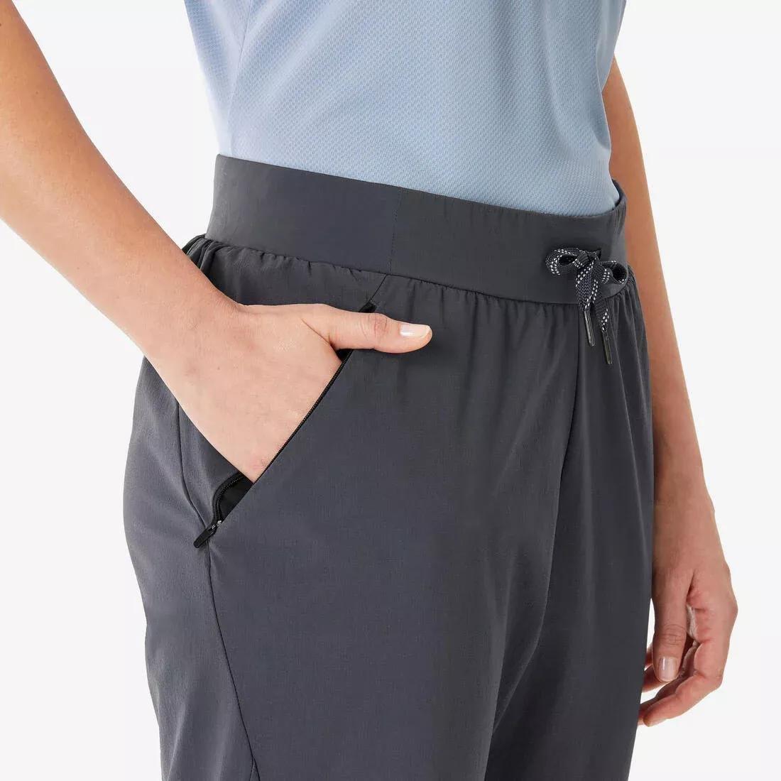 SLATE GREY Women's hiking trousers, MH500 Light - Dark grey, No Color, large image number 3