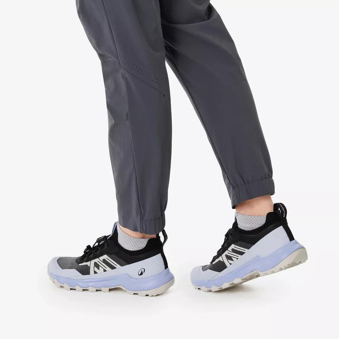 SLATE GREY Women's hiking trousers, MH500 Light - Dark grey, No Color, large image number 4