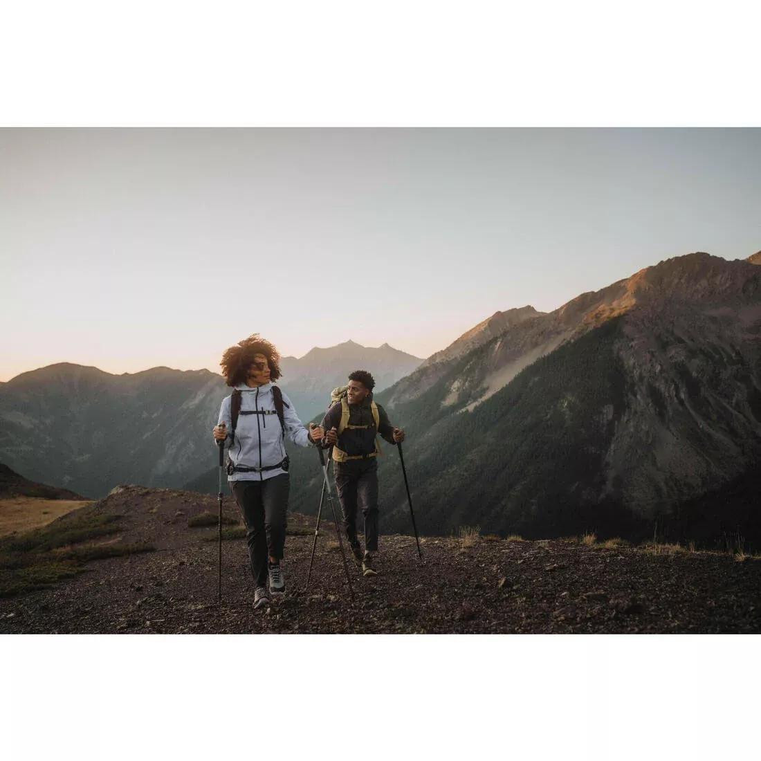 SLATE GREY Women's hiking trousers, MH500 Light - Dark grey, No Color, large image number 6