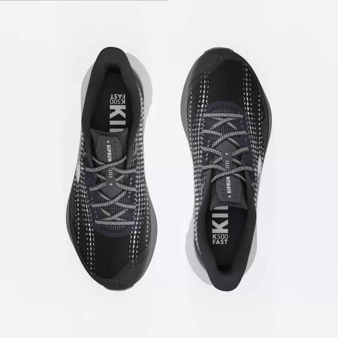 Kids Unisex Fast Running Shoes - Kiprun K500, Black, No Color, large image number 7