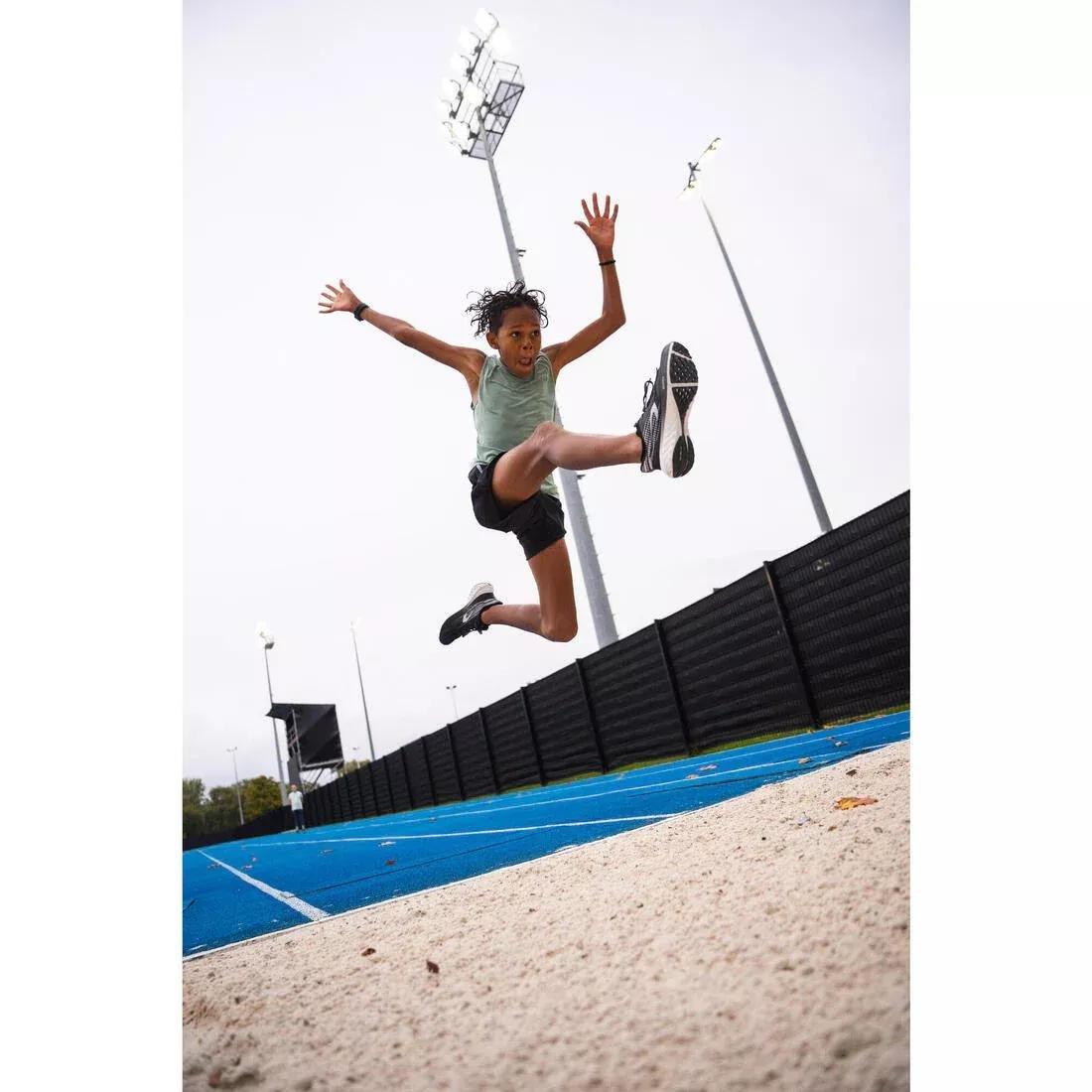 Kids Unisex Fast Running Shoes - Kiprun K500, Black, No Color, large image number 12