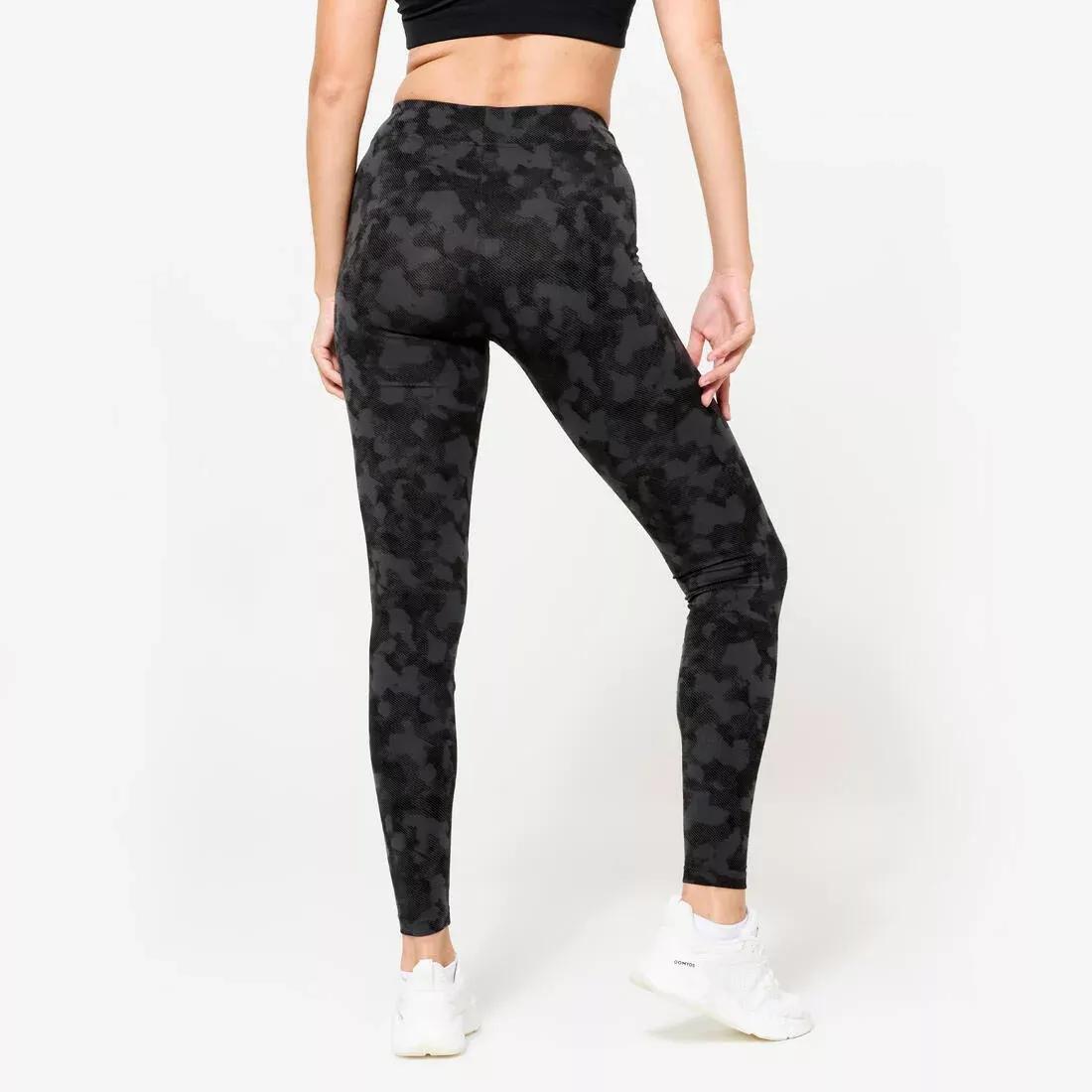 BLUE Women's Cotton Fitness Leggings, No Color, large image number 4
