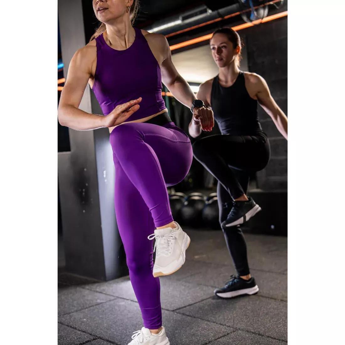 Women Body-Hugging Fitness Cropped Tank Top, Black, 5401_000, large image number 12