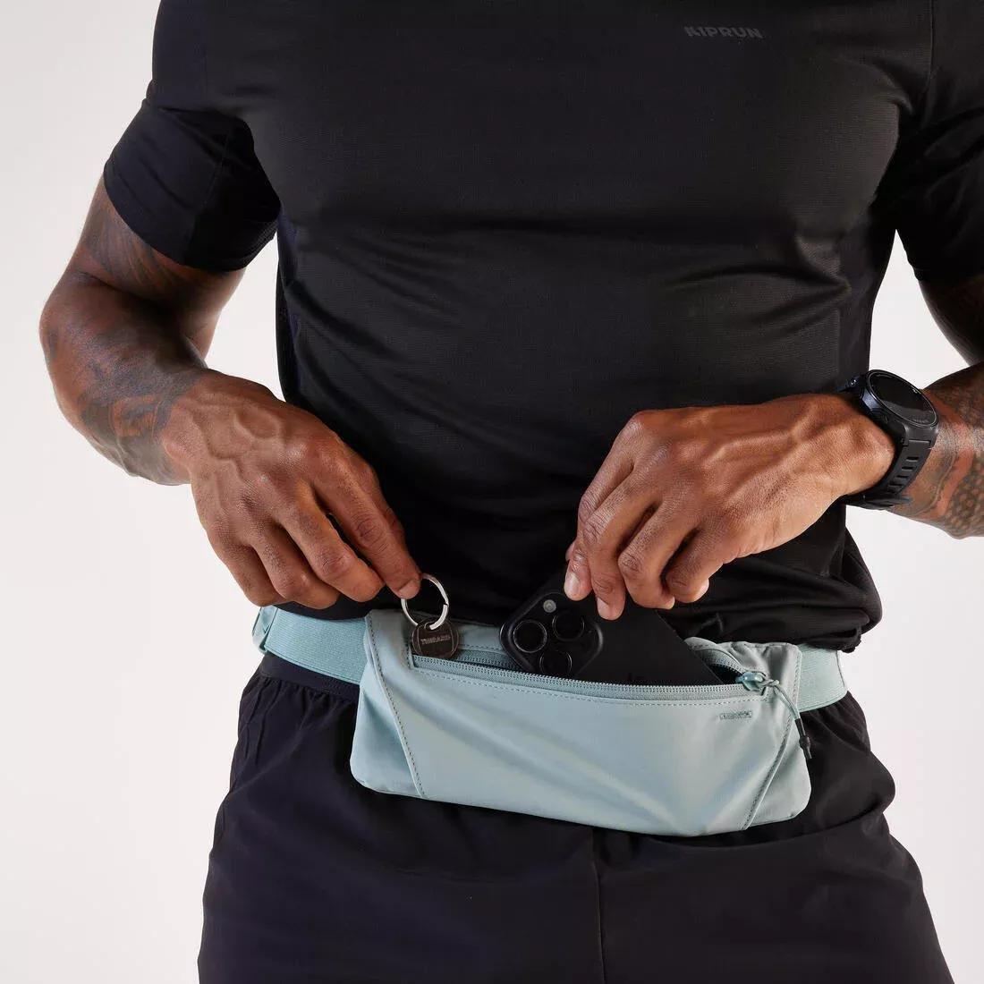 Adults Running Smartphone Belt - KIPRUN Basic 2, Blue, No Color, large image number 1