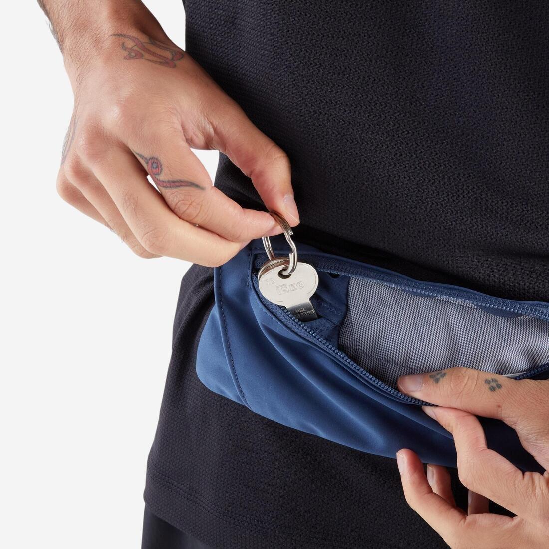 Adults Smartphone Running Waistband - Kiprun Basic 2, Navy, No Color, large image number 5