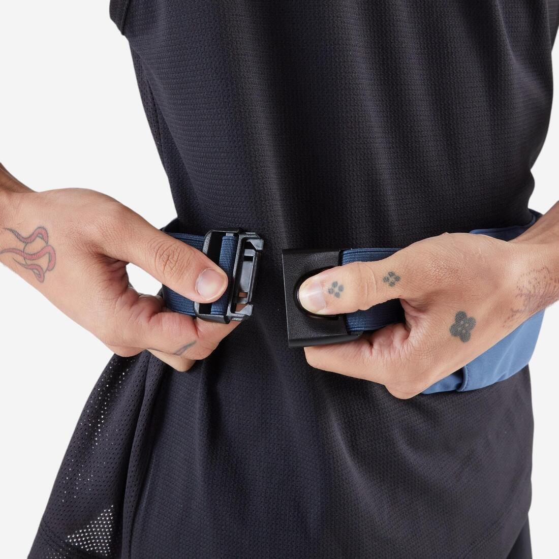 Adults Smartphone Running Waistband - Kiprun Basic 2, Navy, No Color, large image number 6