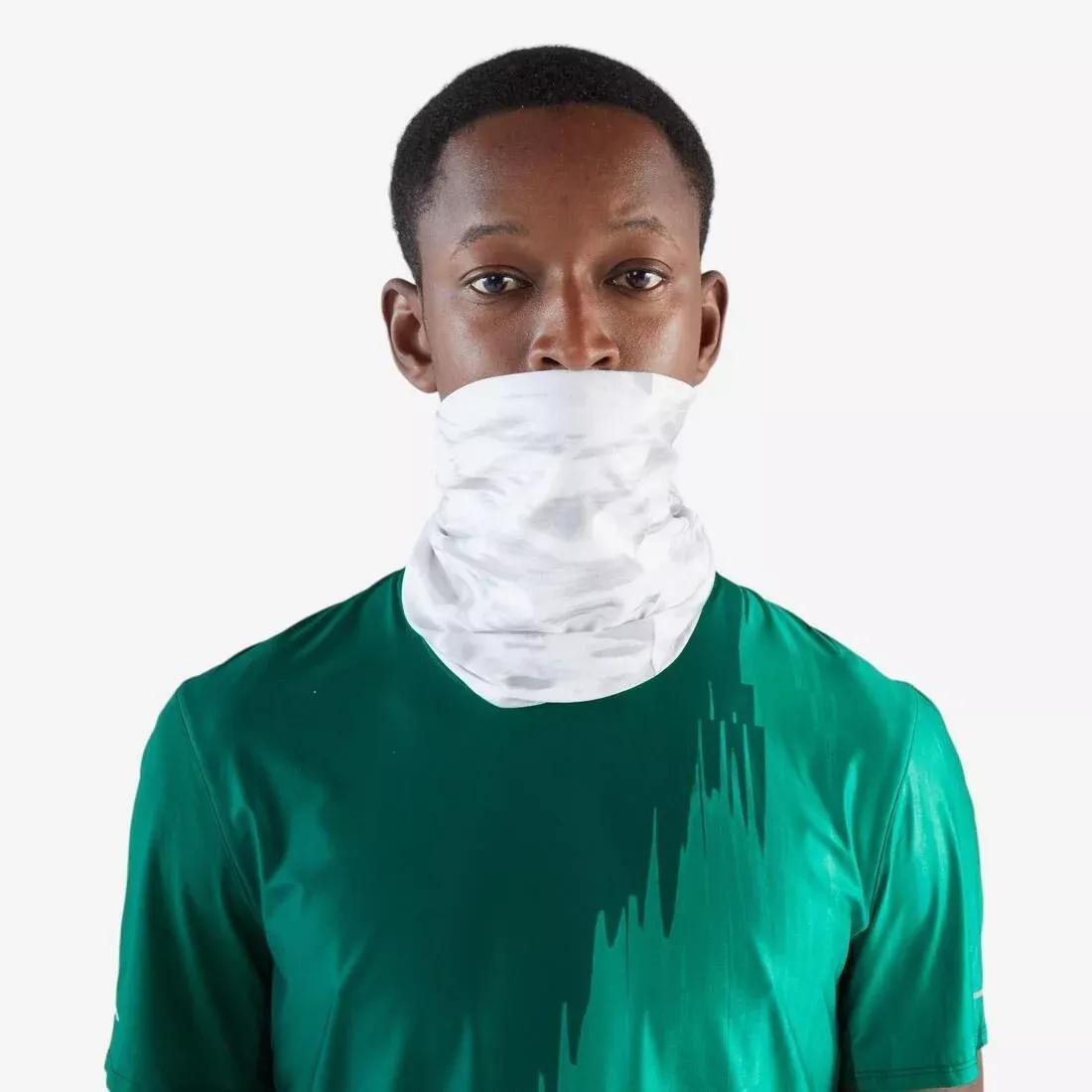 Adults Running Neck Warmer/Multi-Function Headband - Kiprun, White, No Color, large image number 1