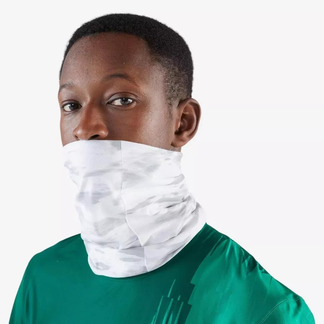 Adults Running Neck Warmer/Multi-Function Headband - Kiprun, White, No Color, large image number 2