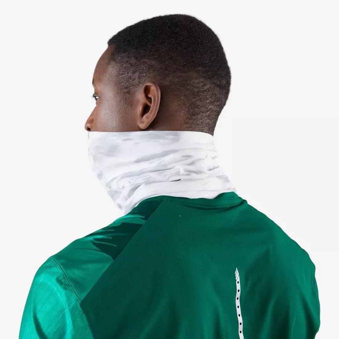 Adults Running Neck Warmer/Multi-Function Headband - Kiprun, White, No Color, large image number 3