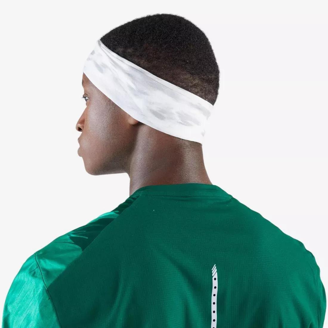 Adults Running Neck Warmer/Multi-Function Headband - Kiprun, White, No Color, large image number 5