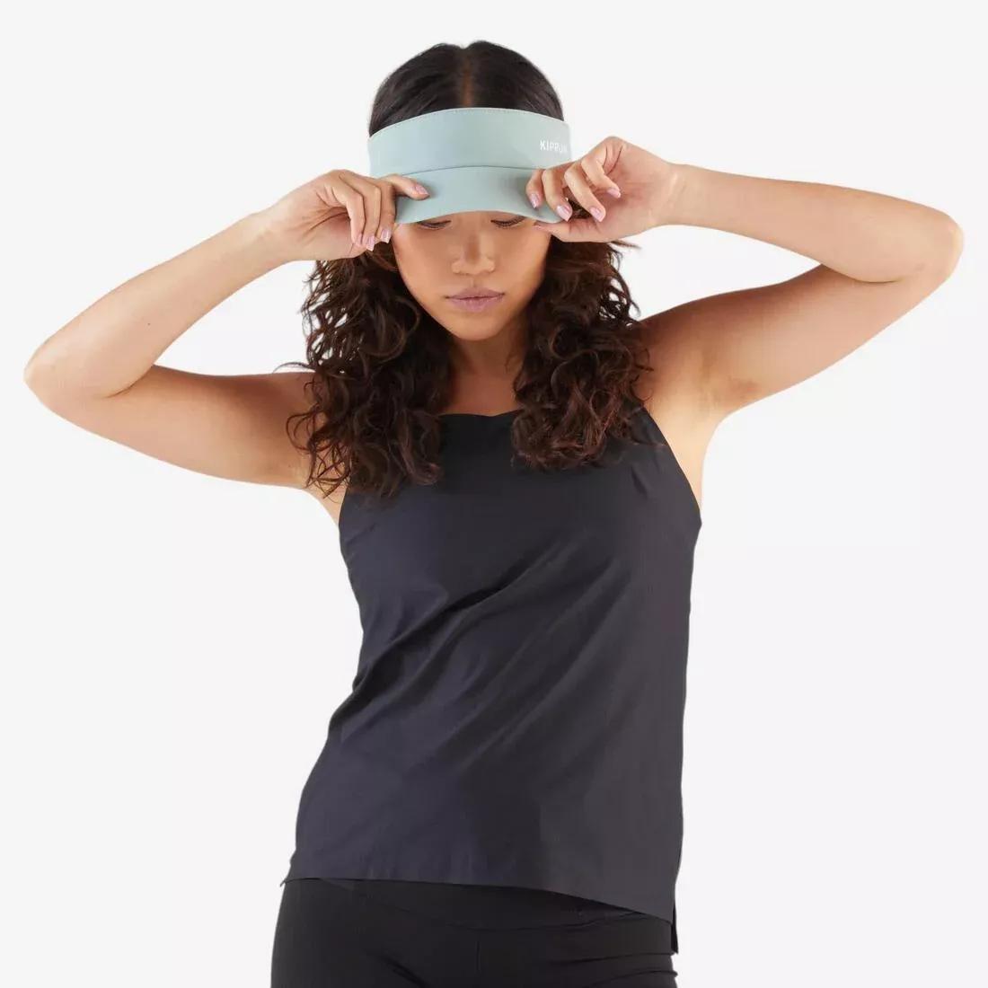 FROZEN GREEN Adult Running Visor - KIPRUN V2, No Color, large image number 3