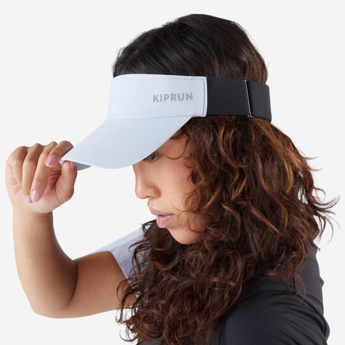 Adults Running Visor - KIPRUN V2, Blue, No Color, large image number 0