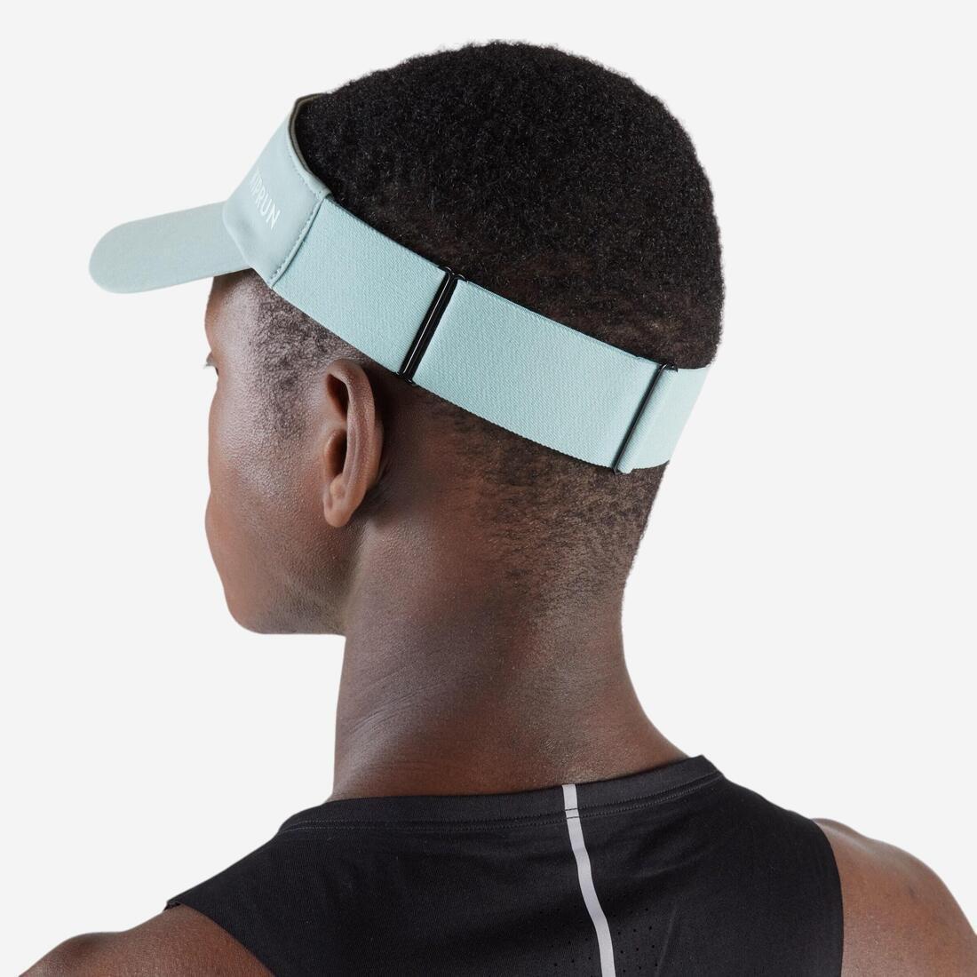 Adults Running Visor - KIPRUN V2, Blue, No Color, large image number 2