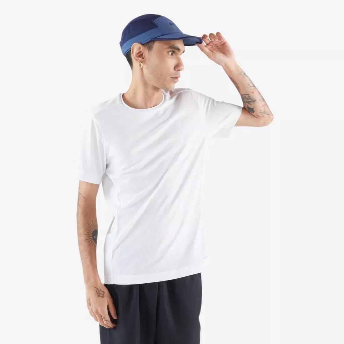 ABYSS BLUE Unisex Running Cap - Kiprun 5 Panels, No Color, large image number 4