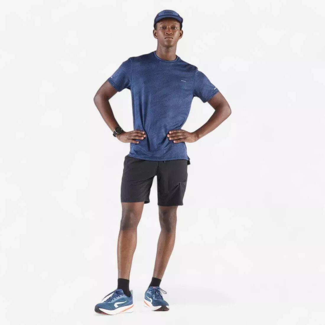 ABYSS BLUE Unisex Running Cap - Kiprun 5 Panels, No Color, large image number 9