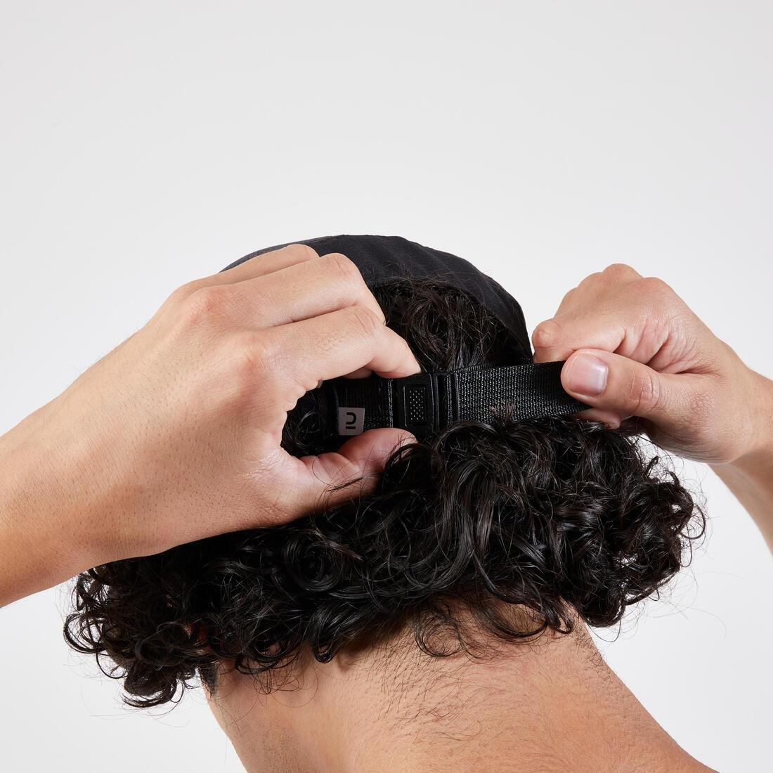 Adults Running Cap - Kiprun 5 Panels, Grey, No Color, large image number 4