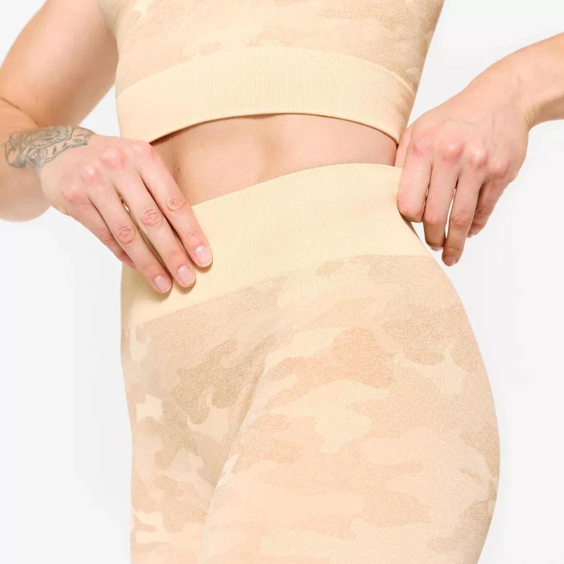 Fitness Shorts Camo, Beige, No Color, large image number 4