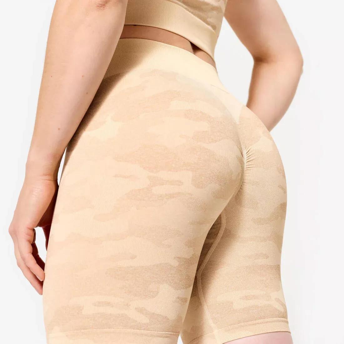 Fitness Shorts Camo, Beige, No Color, large image number 6