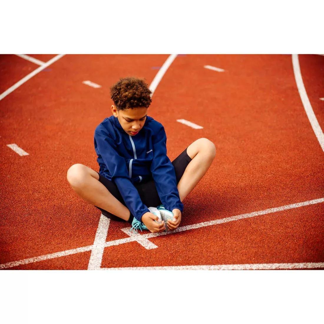 Kids Unisex Windproof Running Jacket - Kiprun Wind Jacket Jr, Navy, No Color, large image number 10