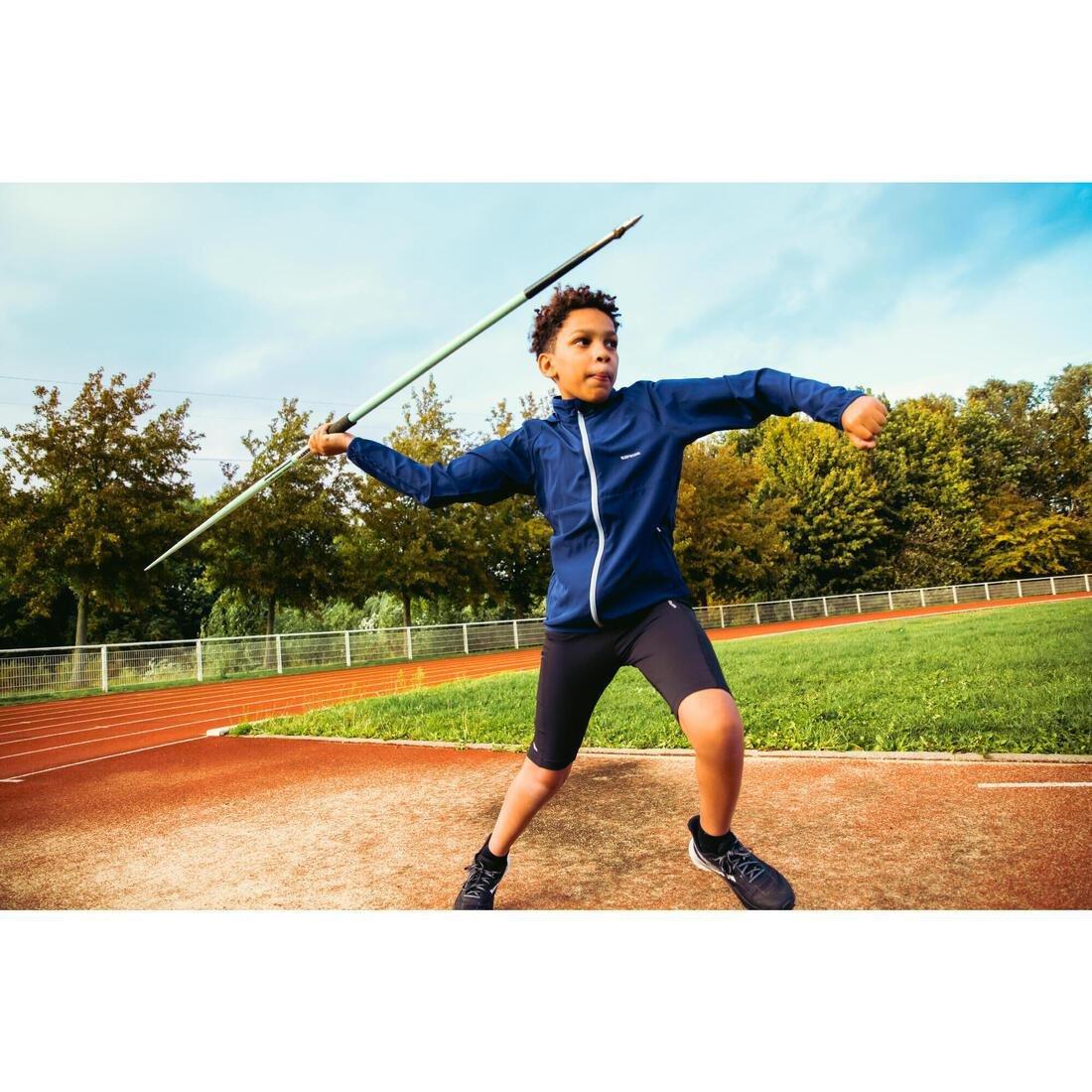 Kids Unisex Windproof Running Jacket - Kiprun Wind Jacket Jr, Navy, No Color, large image number 11