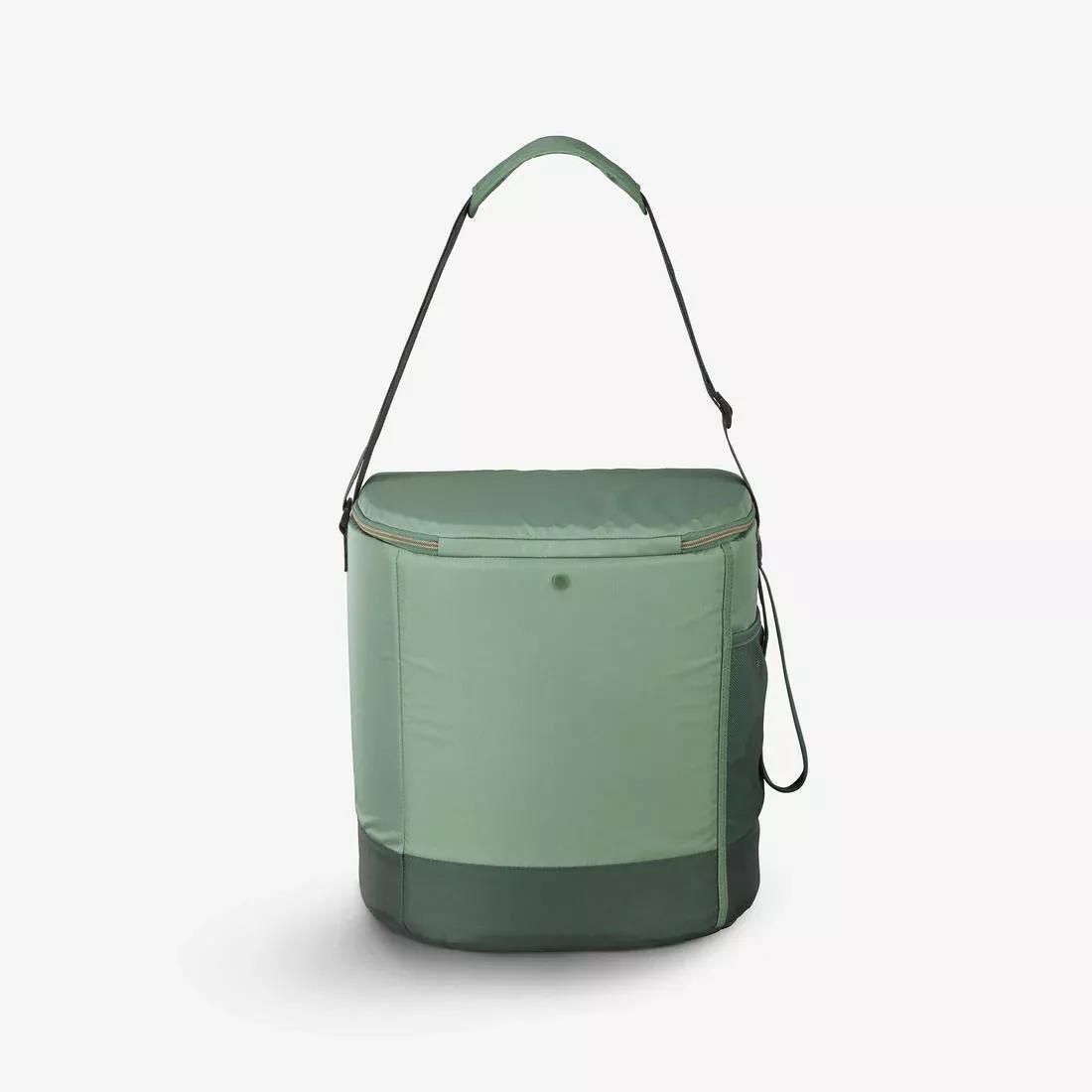 Soft Camping Ice Chest - 30L - Cold Storage Lasting 9 Hours, Green, No Color, medium