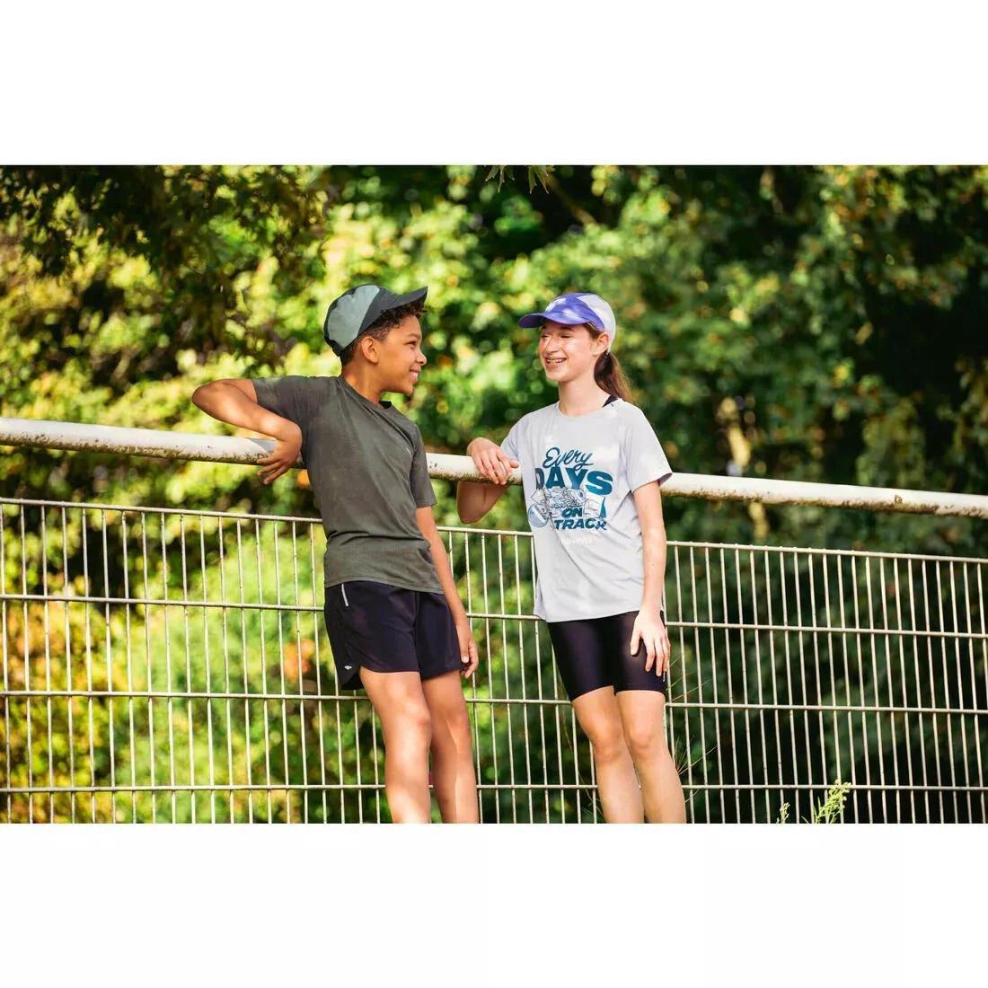 Kids Seamless Running T-Shirt - Kiprun TS Light 900, Green, No Color, large image number 6