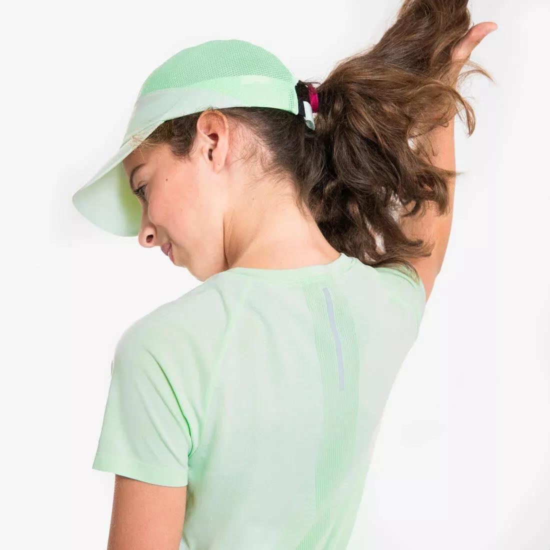 Kids Girls KIPRUN Run 900 Light seameless running T-shirt, Black, No Color, large image number 6