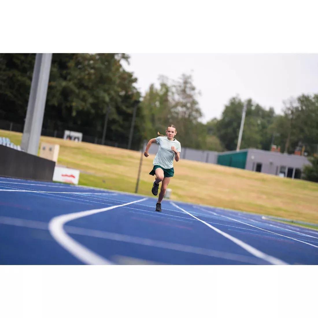 Kids Girls KIPRUN Run 900 Light seameless running T-shirt, Black, No Color, large image number 9