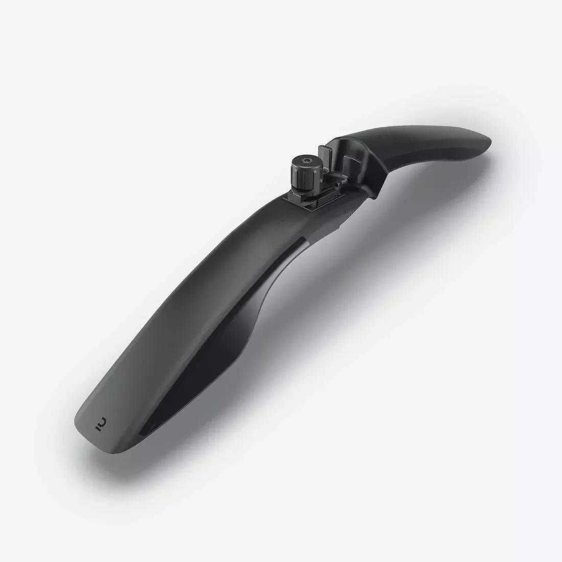 26IN-27.5IN-29IN Mountain Bike Rigid Front Mudguard - V3, Black, No Color, medium