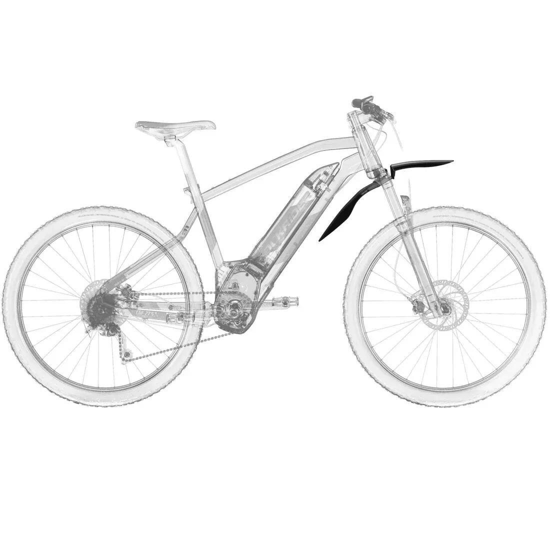 26IN-27.5IN-29IN Mountain Bike Rigid Front Mudguard - V3, Black, No Color, large image number 6