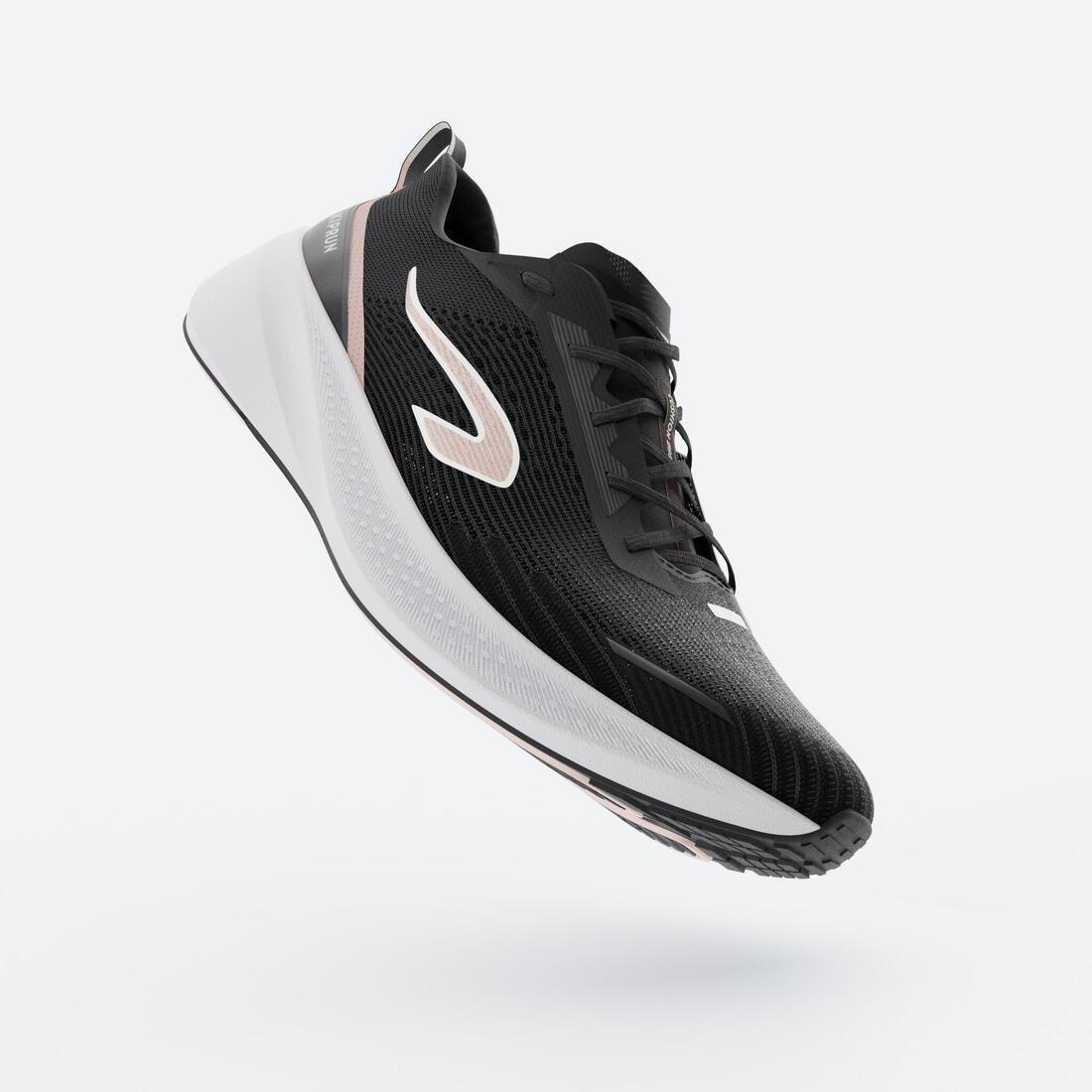 Women Running Shoes - Kiprun Cushion 500, Black, 5401_000, large image number 2