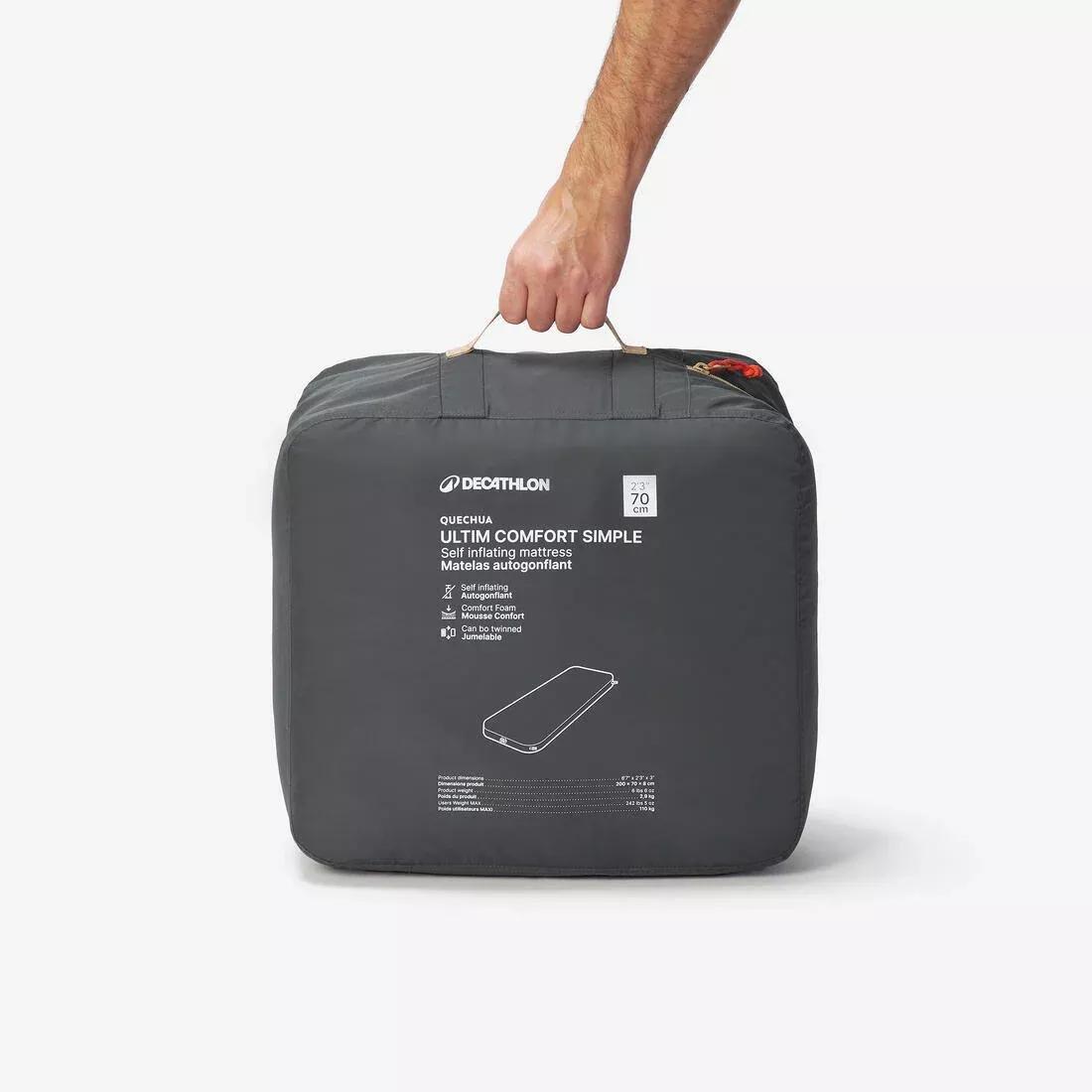 Self-Inflating - 1-Person Camping Mattress - Ultim Comfort - 200 X 70 cm, Grey, No Color, large image number 2