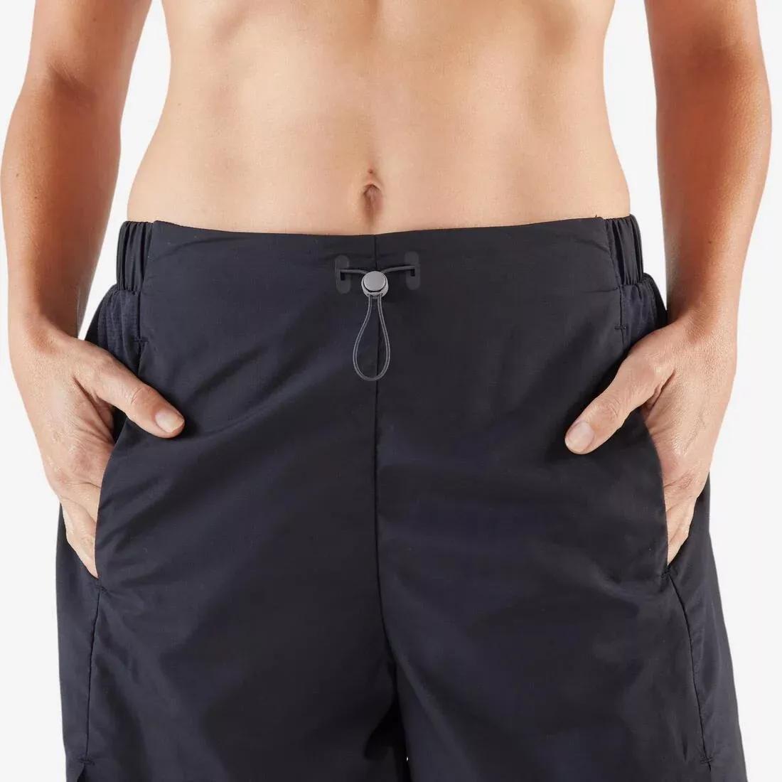 Women Running Breathable 2-In-1 Shorts - Kiprun Run 500 Dry, Black, No Color, large image number 6