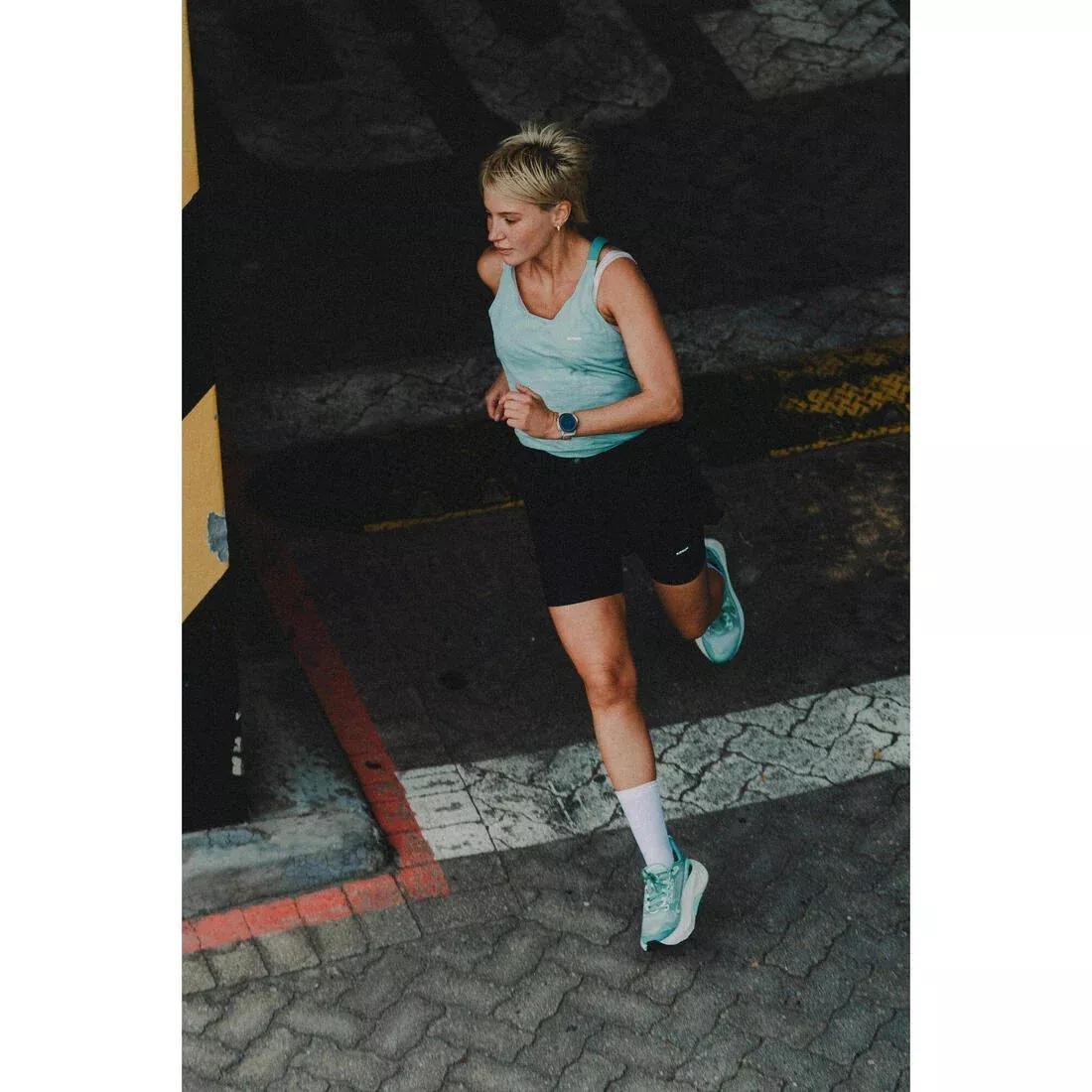 Women Running Breathable 2-In-1 Shorts - Kiprun Run 500 Dry, Black, No Color, large image number 10