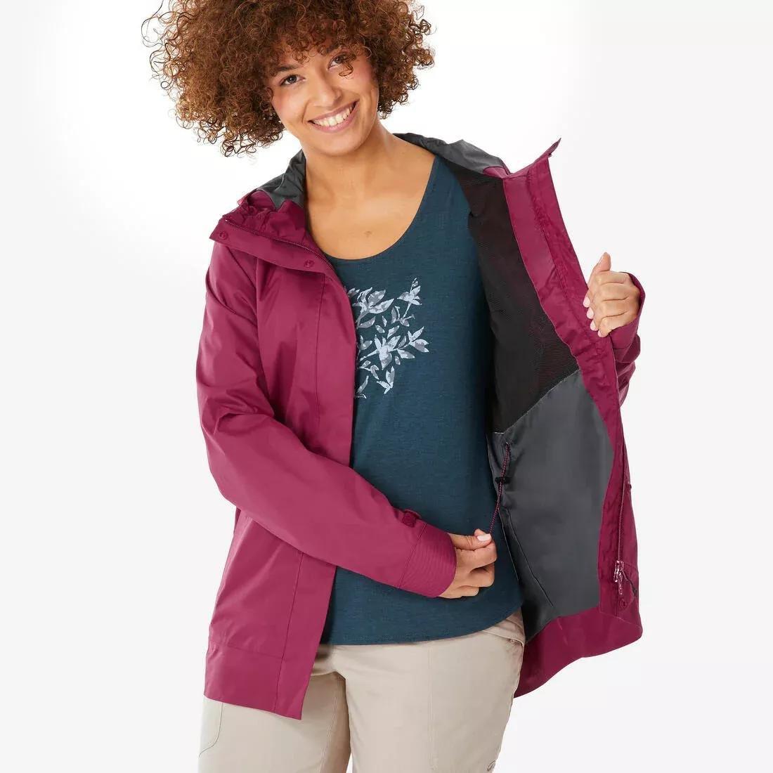 QUECHUA--JACKET NH500 W CHERRY PURPLE, No Color, large image number 5