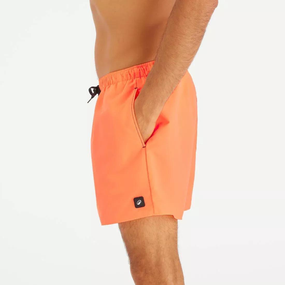 Men Surfing Boardshorts Swim Shorts - Hendaia Pockets, Orange, 5401_000, large image number 4