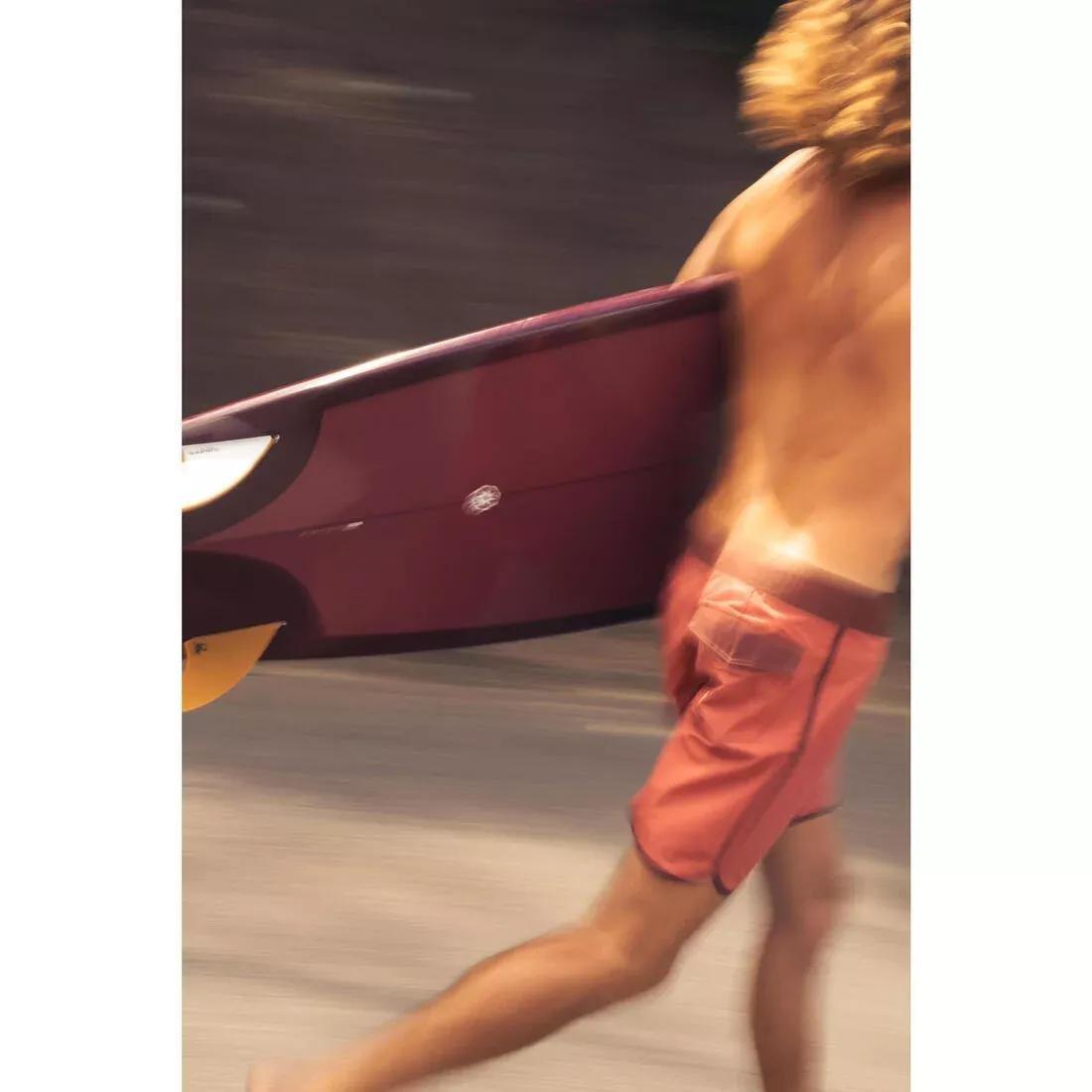 Men Surfing Boardshorts Mid-Length Surf Shorts 18&rdquo; - 500 Marin, Grey, No Color, large image number 12