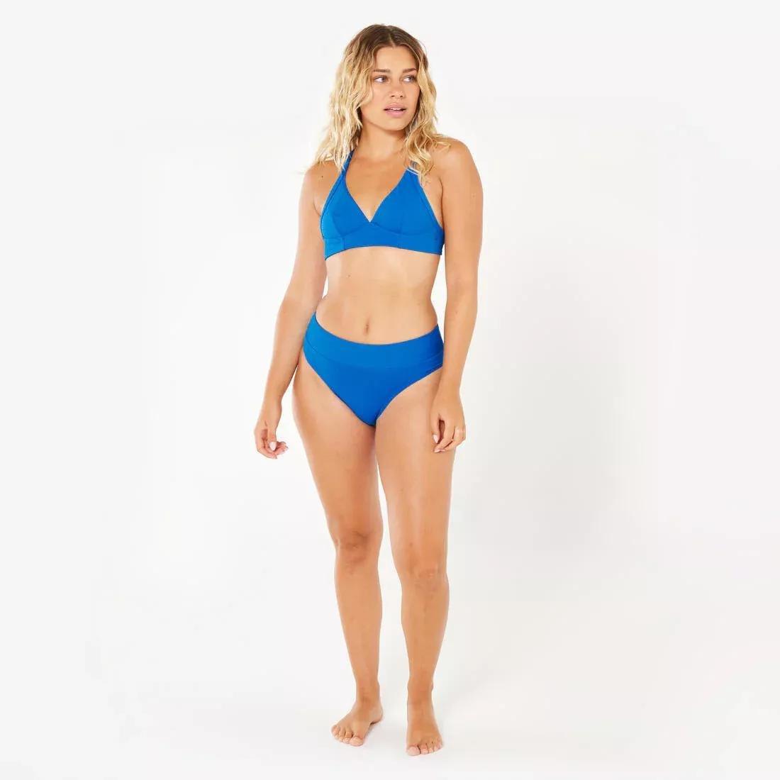 Women Textured Bralette Bikini Top - Bea, Blue, No Color, large image number 2