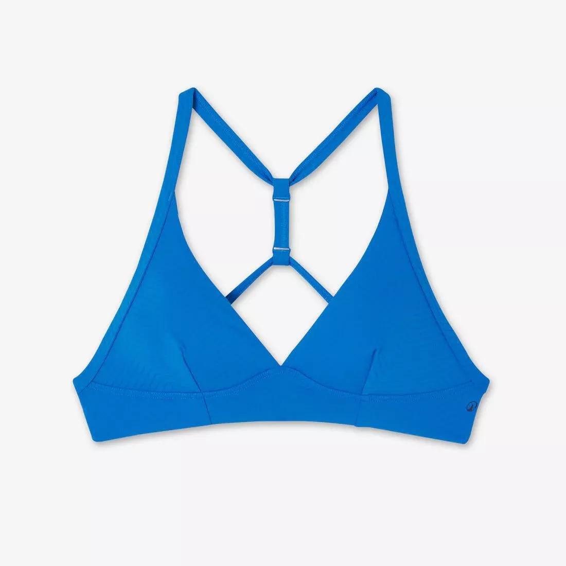 Women Textured Bralette Bikini Top - Bea, Blue, No Color, large image number 6