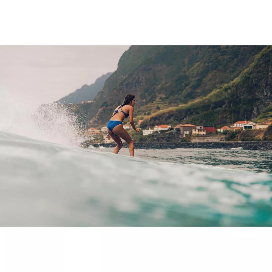 Women Textured Bralette Bikini Top - Bea, Blue, No Color, large image number 8