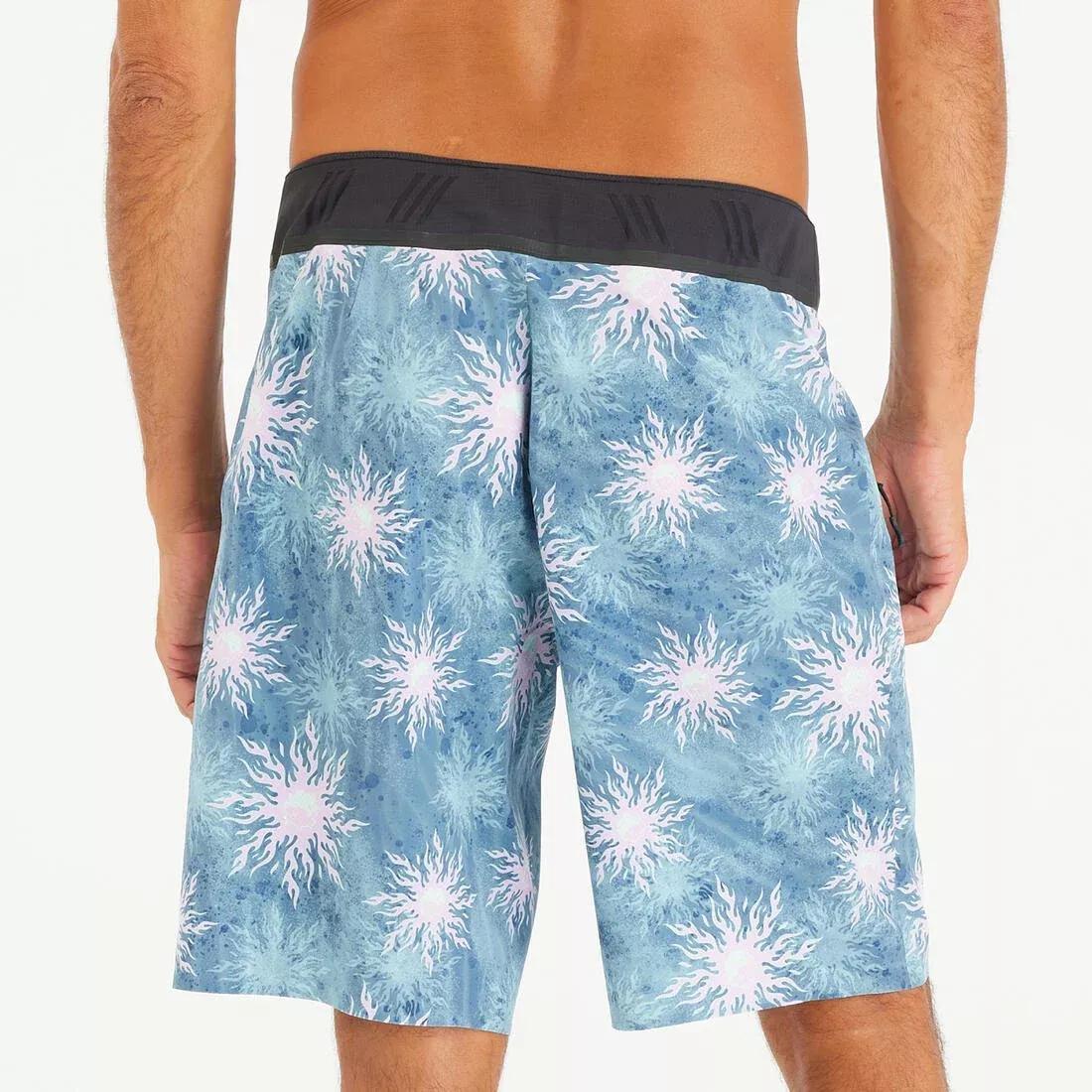 Surfing Long Boardshorts - 900 TIE, Blue, No Color, large image number 3