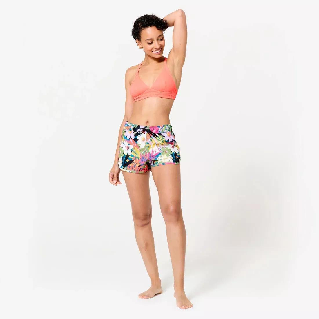 Women Swim Shorts - Tini Belly, Khaki, No Color, large image number 13