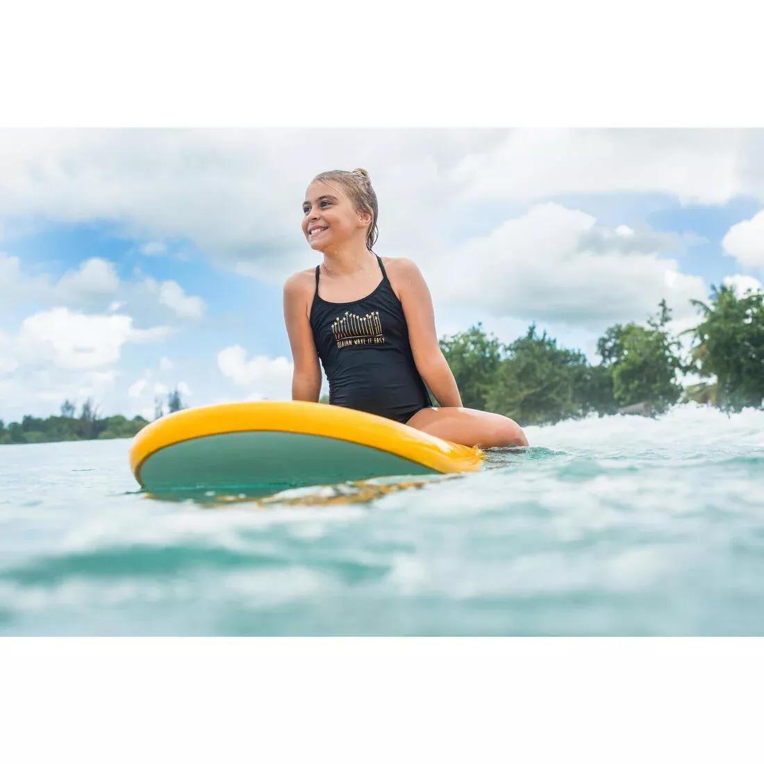 GREEN Girl's 1-piece swimsuit 100, No Color, large image number 5