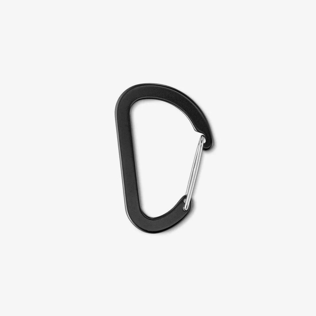 Carabiner Keyring, Black, No Color, large image number 1