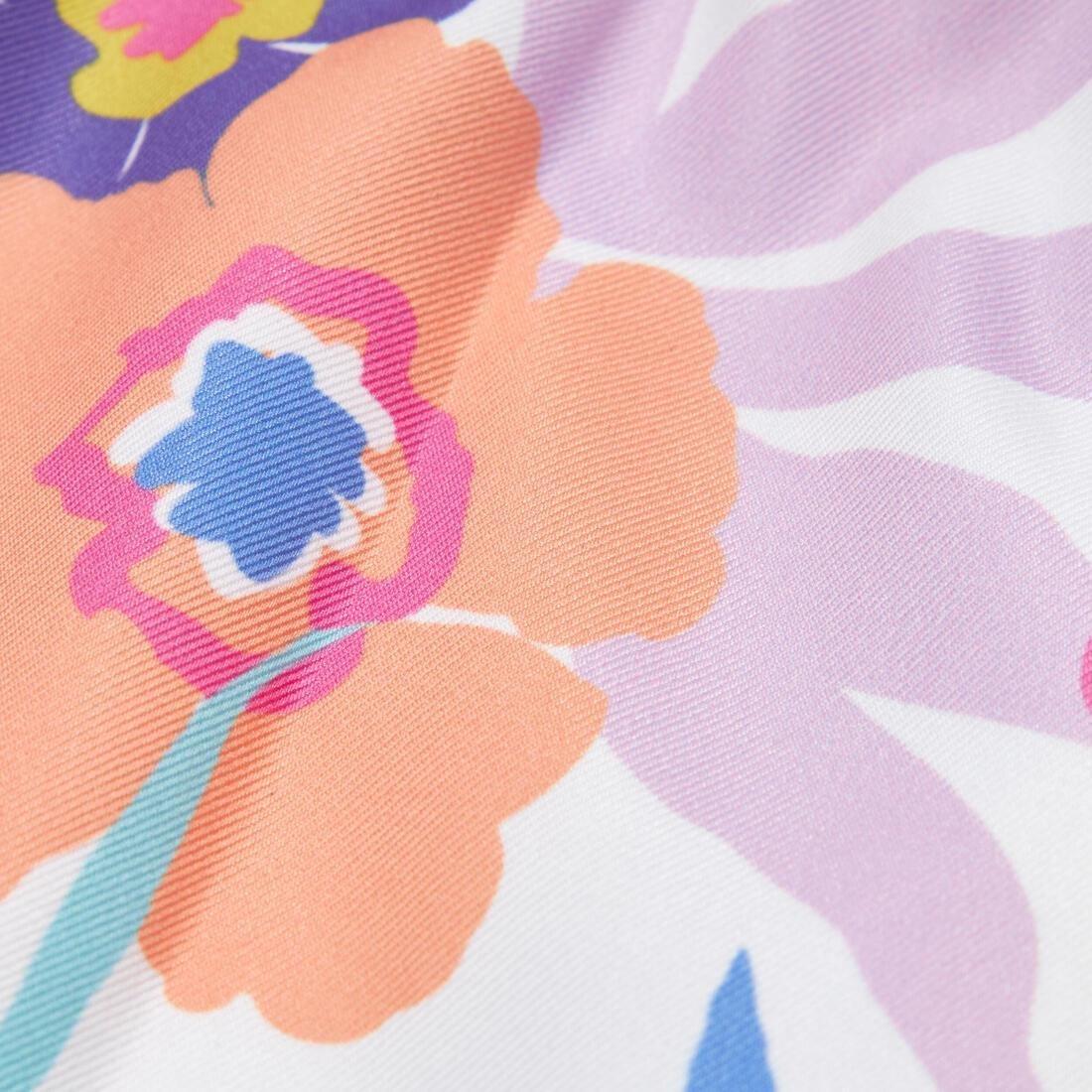 BLUE Girls' kids' surfing swim shorts, No Color, large image number 9