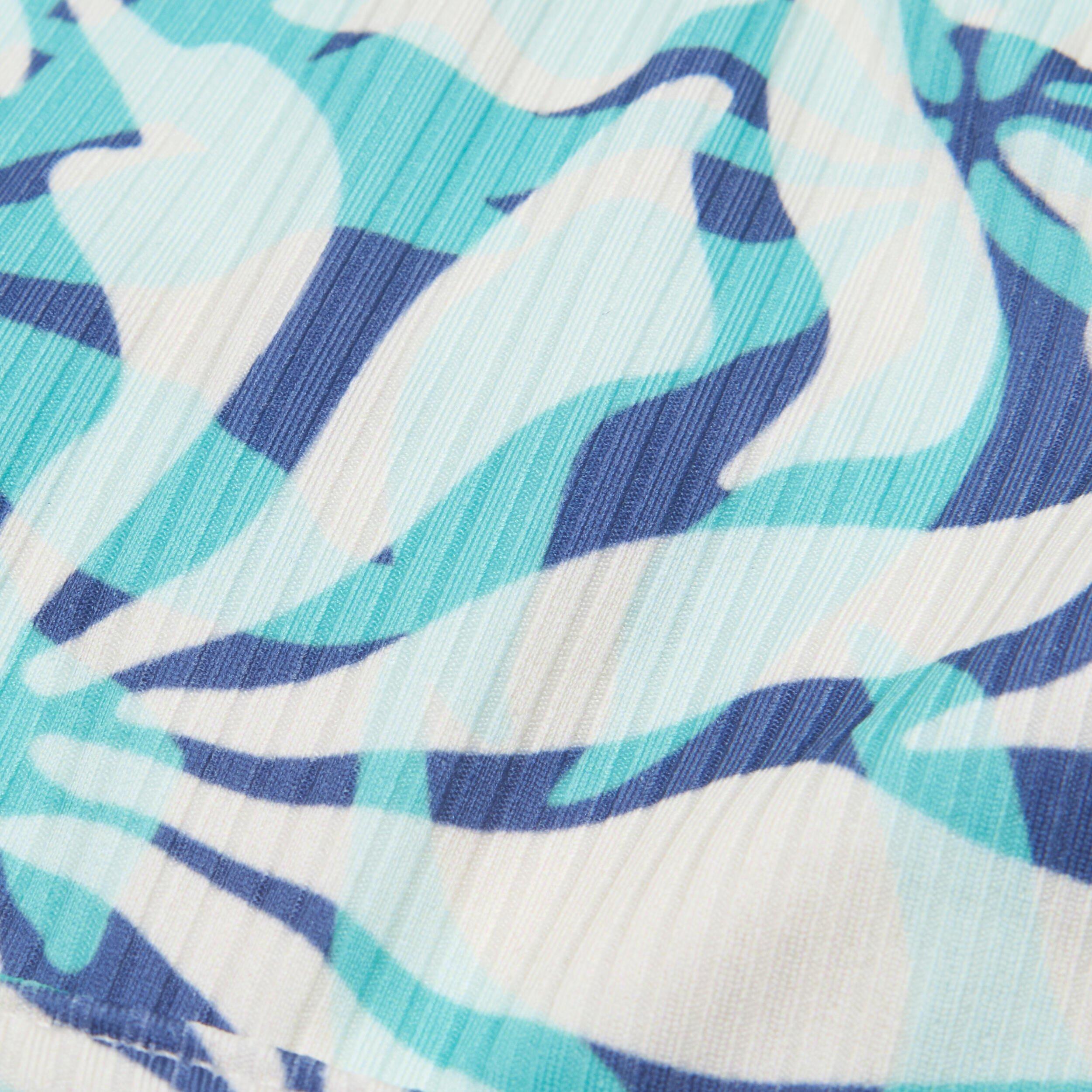 Kids Girls Swimsuit Top Bralette Floral Adjustable - 500 Nora, Blue, No Color, large image number 3