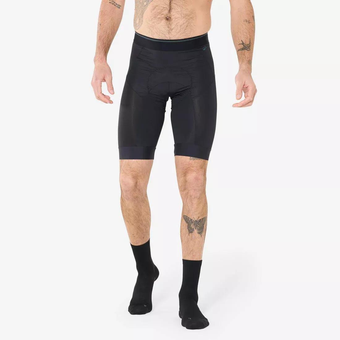 Men Mountain Biking Undershorts - 500, Beige, No Color, medium