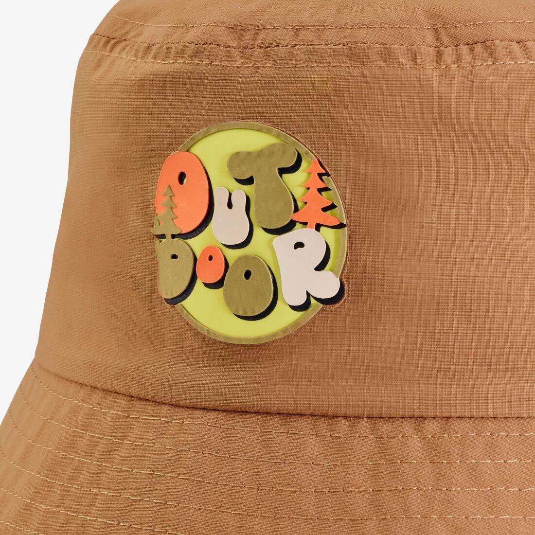 Kids Unisex hiking hat - MH500, Brown, No Color, large image number 6