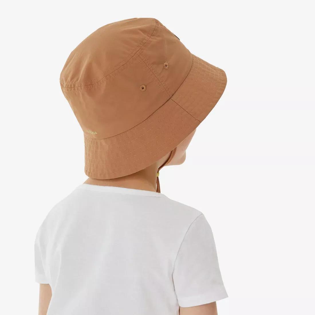 Kids Unisex hiking hat - MH500, Brown, No Color, large image number 8