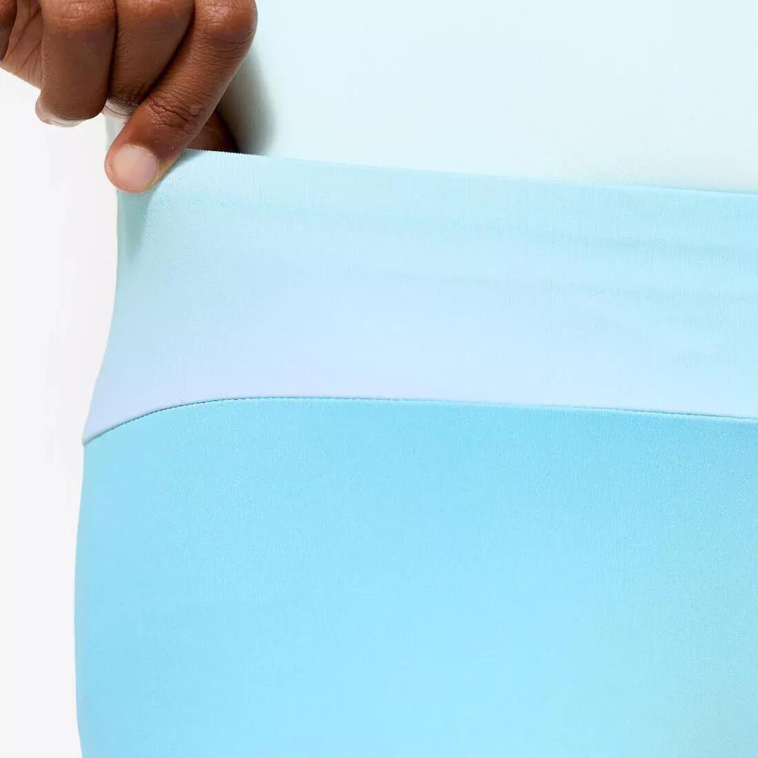 Kids Girls Multisports Stretchy Breathable Cycling Shorts - Arctic Print, Purple, No Color, large image number 3